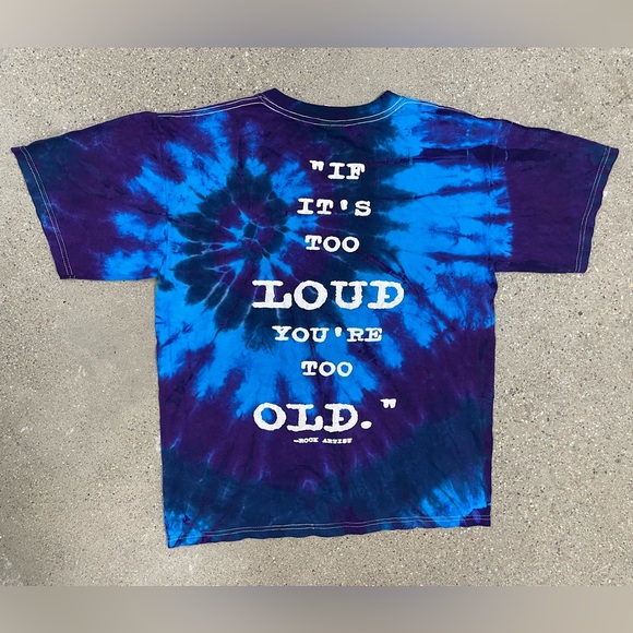 Rock & Roll Hall of Fame “If it’s Too Loud You’re too Old” vintage tie dye shirt - Picture 1 of 12